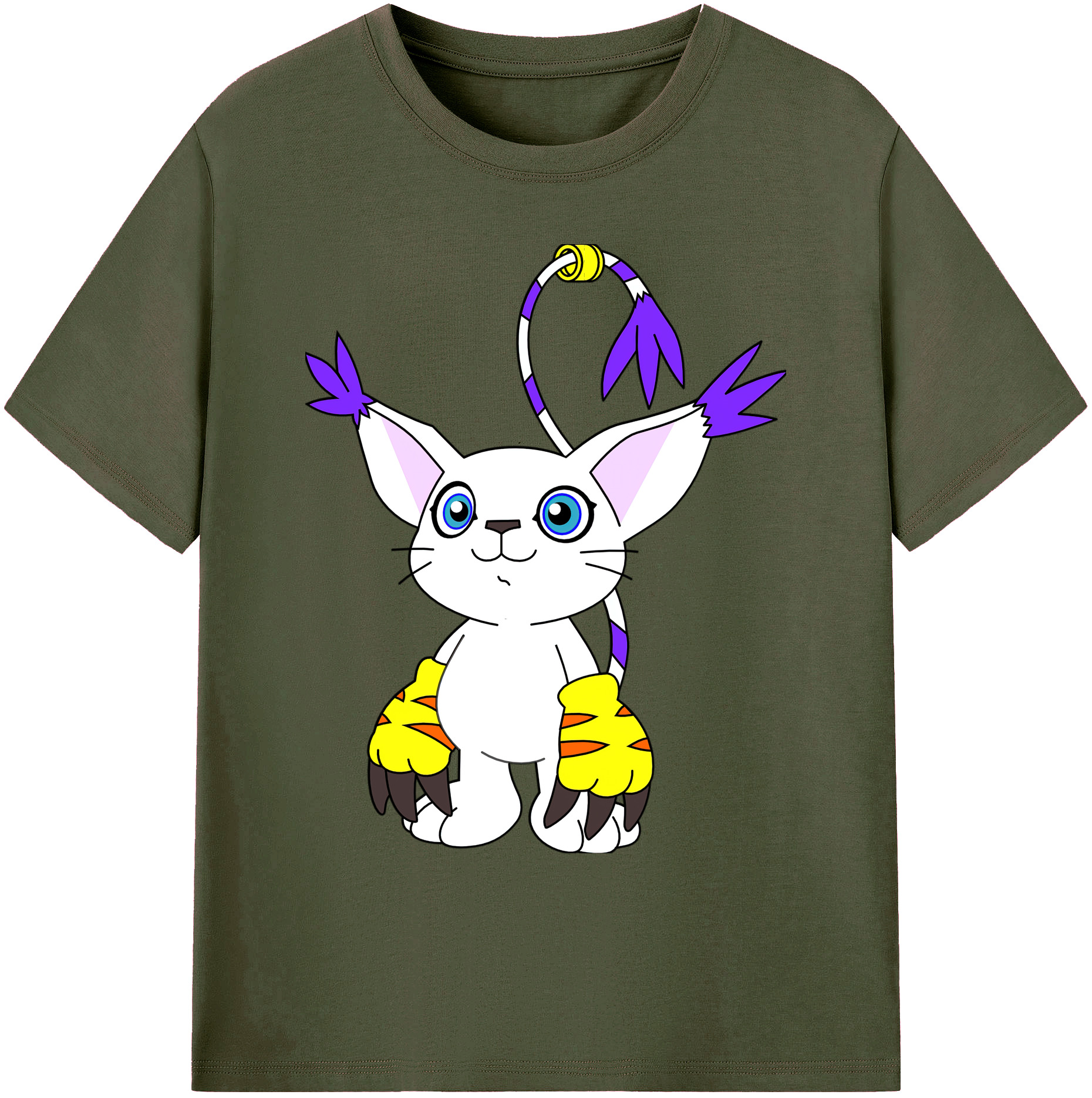（画像用） Digimon デジタルモンスター/デジモン 綿100％ メンズ半袖Tシャツ｜肌触りやわらか＆通気性